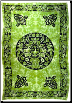 Green and Black Green Man Tapestry 72" x 108"                                                                           