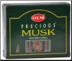 Precious Musk HEM Cone Incense 10 Pack                                                                                          